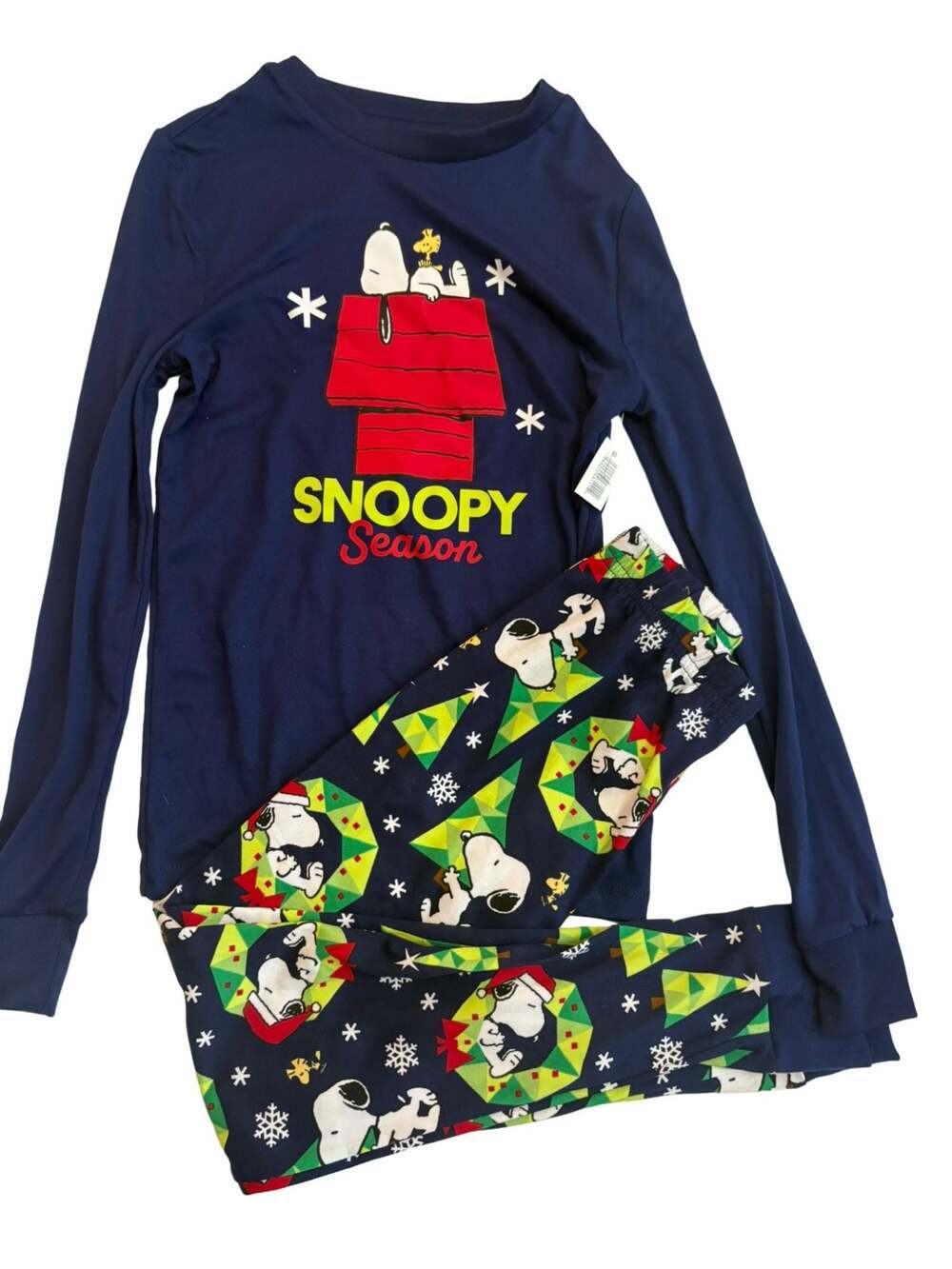 Peanuts Snoopy Season Holiday 2-Piece Long Sleeve Pajama Set